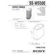SONY SSWS500 Service Manual