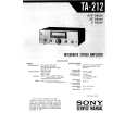 SONY TA-212 Service Manual