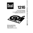 DUAL 1216 Owner's Manual