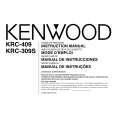 KENWOOD KRC309S Owner's Manual