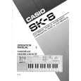 CASIO SK-8 Owner's Manual