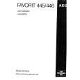 AEG FAV445WEFP Owner's Manual