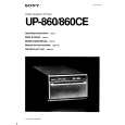 SONY UP-860 Owner's Manual