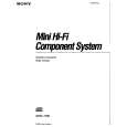 SONY MHC-1750 Owner's Manual
