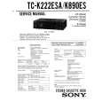 SONY TCK890ES Service Manual