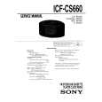 SONY ICFCS660 Service Manual