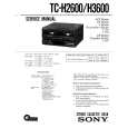 SONY TCH2600 Service Manual