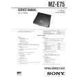 SONY MZE75 Service Manual
