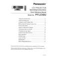 PANASONIC PTLC50U Owner's Manual