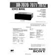 SONY XR7071 Service Manual