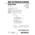 SONY MHCRX550 Service Manual