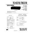 SONY TC-RX370 Owner's Manual