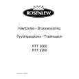 ROSENLEW RTT2260 Owner's Manual