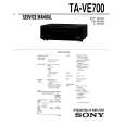 SONY TA-VE700 Service Manual