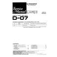 PIONEER D07 Service Manual