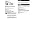 SONY HVL-20DX Owner's Manual