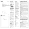 SONY ICFCD873 Owner's Manual