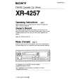 SONY XR-4257 Owner's Manual