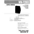 SONY WMF2061 Service Manual