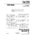 SONY TA-E731 Service Manual