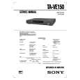 SONY TAVE150 Service Manual