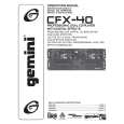 GEMINI CFX-40 Owner's Manual