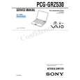 SONY PCGGRZ530 Service Manual