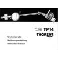 THORENS TP14 Owner's Manual