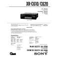 SONY XR-C610 Owner's Manual