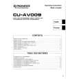 PIONEER CU-AV008 Owner's Manual