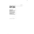 SONY ICF-S14 Owner's Manual