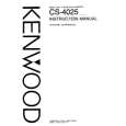 KENWOOD CS4025 Owner's Manual