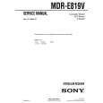 SONY MDRE819V Service Manual
