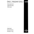 AEG FAV578U-WNSFS Owner's Manual