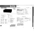 SONY TAV715T Service Manual