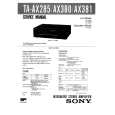 SONY TA-AX285 Service Manual