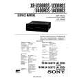 SONY XRDU301RDS Service Manual