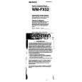 SONY WM-FX52 Owner's Manual