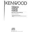 KENWOOD 103CD Owner's Manual