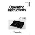 PANASONIC WJMX10 Owner's Manual