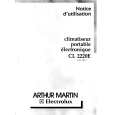 ARTHUR MARTIN ELECTROLUX CL2220E Owner's Manual