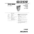 SONY ICD37 Service Manual