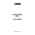ZANUSSI ZCV561MW/230V Owner's Manual