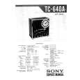 SONY TC640A Service Manual