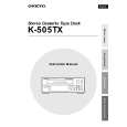 ONKYO K505TX Owner's Manual