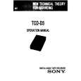 SONY TCDD3 Theory Service Manual