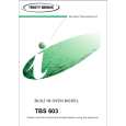TRICITY BENDIX TBS603X Owner's Manual