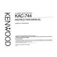 KENWOOD KAC744 Owner's Manual