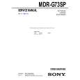 SONY MDRG73SP Service Manual