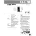 SONY ICFS77W Service Manual